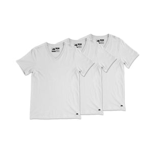 Vintage Poly Blend V-Neck Tee // 3-Pack