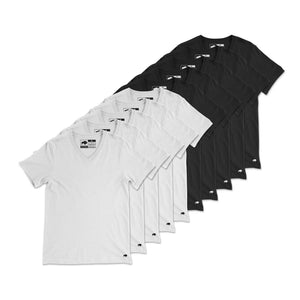 Jersey Cotton V-Neck Tee // 10-Pack