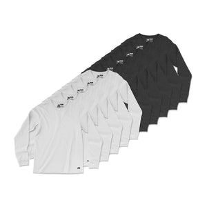 Vintage Poly Blend Long Sleeve Tee // 10-Pack