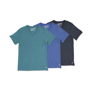 Vintage Poly Blend V-Neck Tee // 3-Pack