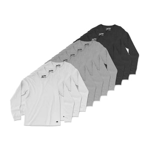 Vintage Poly Blend Long Sleeve Tee // 10-Pack