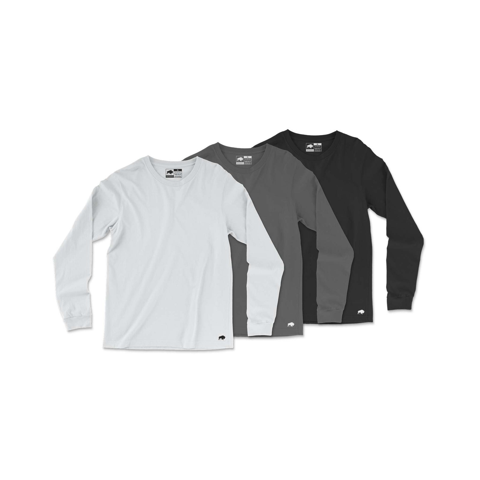 Jersey Cotton Long Sleeve Tee // 3-Pack