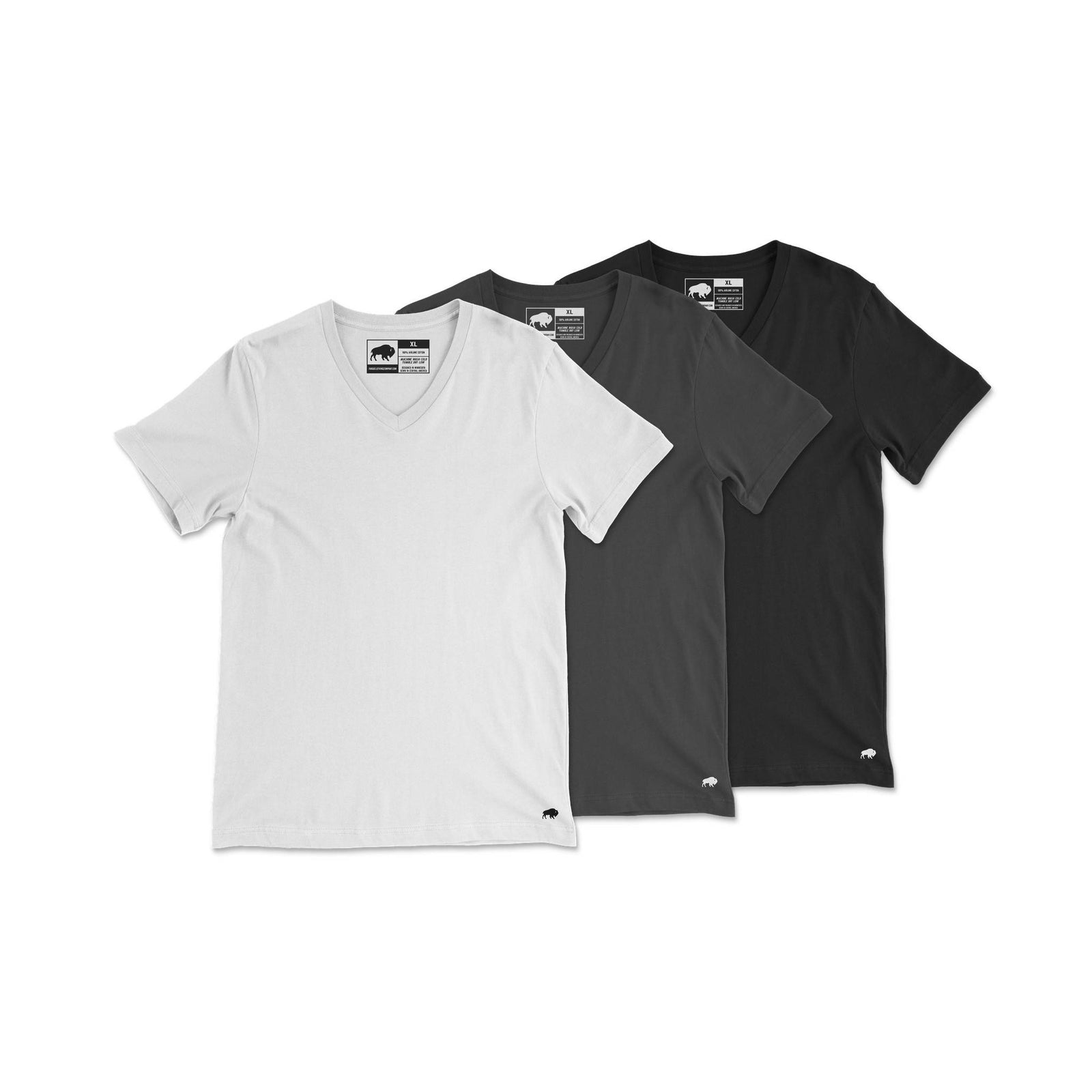 Jersey Cotton V-Neck Tee // 3-Pack