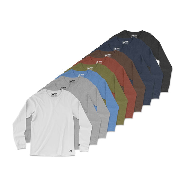 Vintage Poly Blend Long Sleeve Tee // 10-Pack
