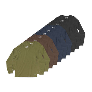 Vintage Poly Blend Long Sleeve Tee // 10-Pack
