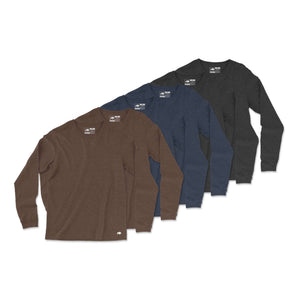 Vintage Poly Blend Long Sleeve Tee // 6-Pack