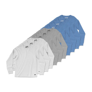 Vintage Poly Blend Long Sleeve Tee // 10-Pack