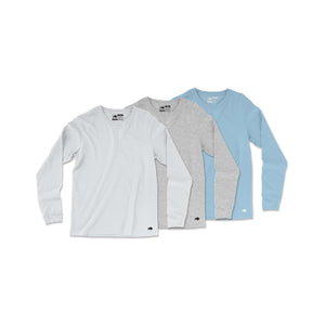 Jersey Cotton Long Sleeve Tee // 3-Pack
