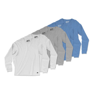 Vintage Poly Blend Long Sleeve Tee // 6-Pack