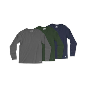 Jersey Cotton Long Sleeve Tee // 3-Pack
